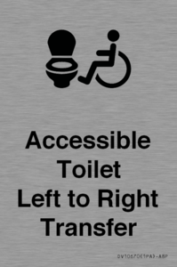 Accessible Toilet with Left to Right Transfer